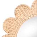 Coralie 33.4" Rattan Round Wall Mirror