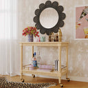 Coralie 33.4" Rattan Round Wall Mirror