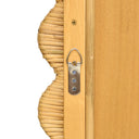 Bama 29.1"X75" Long Natural Rattan Wall Mirror