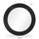Tanya 43.5" Rattan Round Wall Mirror
