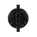 Carri 30"X39" Gold Round Wall Mirror