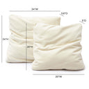 Tipsy Upcycled Chenille Square Floppy Throw Pillow (20"-24")