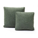 Malolo Green Basketweave Square Vegan-Down Throw Pillow Cover (16"-20")
