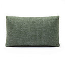 Malolo 20"X12" Green Basketweave Rectangular Vegan-Down Throw Pillow Cover