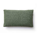 Malolo 20"X12" Green Basketweave Rectangular Vegan-Down Throw Pillow Cover