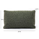 Malolo 20"X12" Long Mohair Rectangular Vegan-Down Throw Pillow Cover