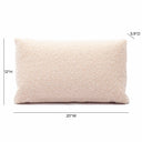 Malolo 20"X12" Long Mohair Rectangular Vegan-Down Throw Pillow Cover