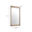 Aimee 44"X77" Solid Brushed Ash Floor Mirror