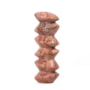 Marble Sunset Pink Cairn Tall Decorative Object