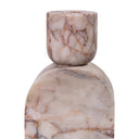 Marble White Brown Foundation Candle Holder