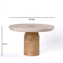 Yellow Onyx Marble Cakestand