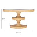 Apollonia 51" Natural Rattan Round Dining Table