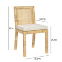 Amara Cream Contract-Grade Linen Dining Chair