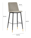 Evora Velvet Counter Stool - Set of 2