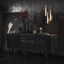 Valentina 59" Black Acacia Buffet