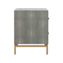Pesce 25" Faux Shagreen 2-Drawer Nightstand