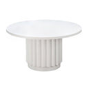 Kali 55" White Round Dining Table