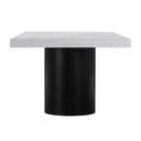 Nova 95" White Lacquer Rectangular Dining Table