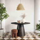 Sahara Round Oak Dining Table (41"-60")