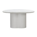 Elika 59" Faux Plaster Indoor / Outdoor Round Dining Table
