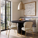 Chelsea 47" Oak Wood Round Dining Table