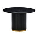 Chelsea 47" Oak Wood Round Dining Table