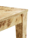 Brandyss 90" Natural Burl Rectangular Dining Table