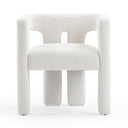 Sloane Bone White Upcycled Performance Fabric Accent Chair