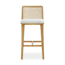 Gerri Performance Tweed and Rattan Counter Stool