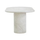 Brut 86" Concrete Patterned Indoor/Outdoor Oval Dining Table