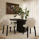 Foxy Cream Performance Basketweave Chenille Dining Chair