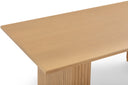 Chelsea 79" Natural Oak Wood Rectangular Dining Table