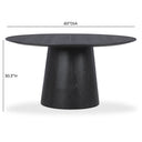 Sahara Round Oak Dining Table (41"-60")