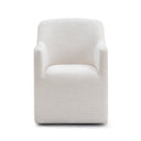 Helena Tall Textured Weave Performance Fabric Dining Chair