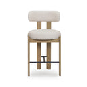 Odessa Cream Performance Fabric Counter Stool