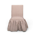 Gertrude Striped Performance Linen Skirted Dining Chair