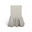 Gertrude Striped Performance Linen Skirted Dining Chair