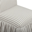 Gertrude Striped Performance Linen Skirted Dining Chair