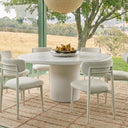 Billy 54" Concrete Terrazzo Indoor/Outdoor Dining Table by TOV Furniture, view 2