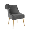 Beatrix Pleated Performance Velvet Dining Chair