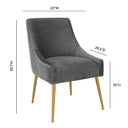 Beatrix Pleated Performance Velvet Dining Chair