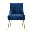 Beatrix Pleated Performance Velvet Dining Chair
