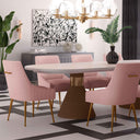Beatrix Pleated Performance Velvet Dining Chair