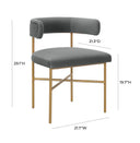 Kim Performance Velvet Dining Chair