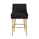 Beatrix Pleated Performance Velvet Stool