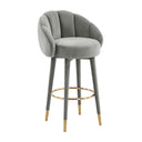 Myla Performance Velvet Swivel Stool