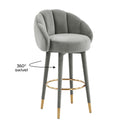 Myla Performance Velvet Swivel Stool