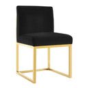 Haute Black Performance Velvet Chair