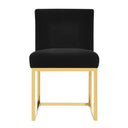 Haute Black Performance Velvet Chair