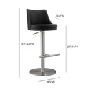 Reagan Performance Vegan Leather Adjustable Stool
